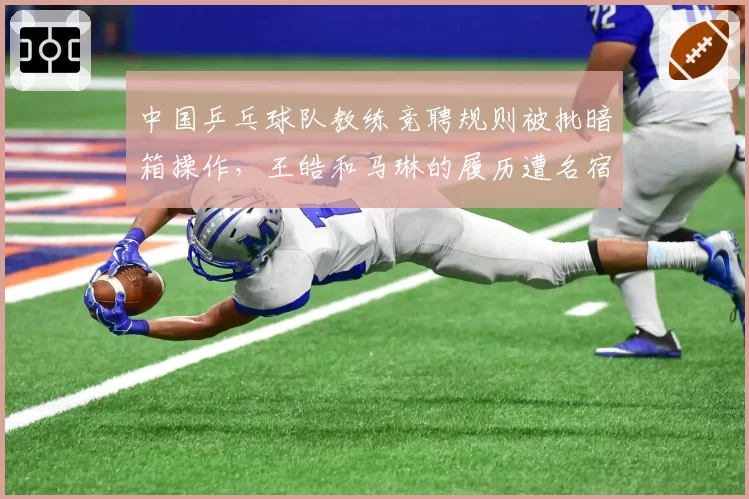 中国乒乓球队教练竞聘规则被批暗箱操作，王皓和马琳的履历遭名宿质疑